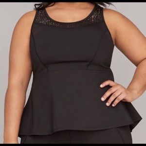 NWOT Lane Bryant Livi Active Peplum Top Size 14/16